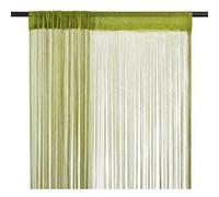 Vidaxl Rideau En Fils 2 Pcs 140 X 250 Cm Vert