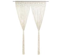 vidaXL Rideau en macramé 140x240 cm Coton 323976