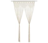 Vidaxl Rideau En Macramã© 140x240 Cm Coton