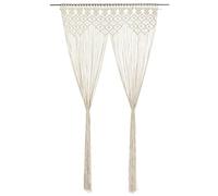 vidaXL Rideau en macramé 140x240 cm Coton