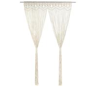 Vidaxl Rideau En Macramã© 140x240 Cm Coton