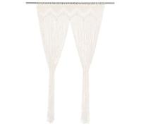 vidaXL Rideau en macramé 140x240 cm Coton Crème G
