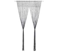 vidaXL Rideau Séparateur de Pièce Store de Fenêtre Rideau de Porte Rideau de Fenêtre Vitrine Maison Intérieur Macramé Anthracite 140x240 cm Coton