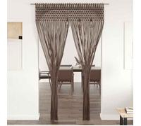 vidaXL Rideau en macramé Coton Taupe 140 x 240 cm