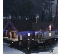vidaXL Rideau Lumineux à Glaçons LED Décoration de Noël Lumière de Noël Décoration de Vacances Jardin Extérieur 10 m 400 LED 328913