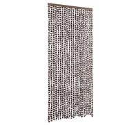 vidaXL Rideau moustiquaire brun et blanc 90x220 cm chenille