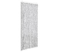vidaXL Rideau moustiquaire gris clair et gris foncé 100x220 cm chenille