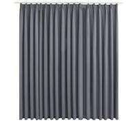 vidaXL Rideau occultant avec Crochets Gris 290x245 cm