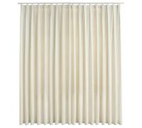 Rideau occultant - vidaXL - Velours Crème - 290x245 cm - Lavable - Crochets métalliques