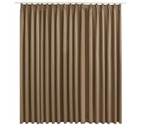 vidaXL Rideau occultant à œillets avec crochets – Taupe 290x245 cm