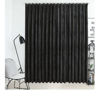 vidaXL Rideau occultant avec crochets Velours Anthracite 290x245 cm
