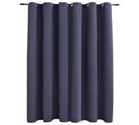 vidaXL Rideau occultant à œillets avec anneaux métal Anthracite 290x245 cm