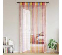 vidaXL Rideaux à fils 2 pcs multicolore 100x250 cm, rideau à franges, rideau à passe-tringle, rideau à franges à fils, 4102037