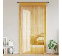 vidaXL Rideaux à Fils 2 pcs Or 100x250 cm, Rideau à Franges, Rideau à Passe-Tringle, Rideau à Franges à Fils, Rideau à Fils de Porte