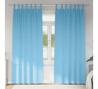 Rideaux occultants modernes - vidaXL - Bleu clair - 225x140 cm - Occultation 80%-90% - Polyester - Tissage triple