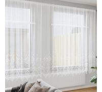 Vidaxl Rideaux Avec Des Rideaux Blanc 900 X 200 Cm Polyester