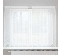 Vidaxl Rideaux Avec Des Rideaux Floral Blanc 150 X 140 Cm Polyester