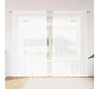 Vidaxl Rideaux Avec Des Rideaux Floral Blanc 200 X 220 Cm Polyester