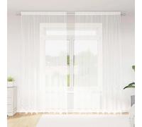 Vidaxl Rideaux Avec Des Rideaux Floral Blanc 200 X 280 Cm Polyester