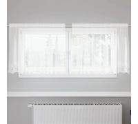 Vidaxl Rideaux Avec Des Rideaux Floral Blanc Polyester