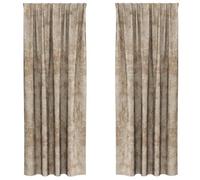 vidaXL Rideaux en Velours 2 pc Champagne 245 x 140 cm Velours