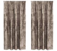 vidaXL Rideaux en Velours 2 pcs Cappuccino 175 x 140 cm Velours, Rideaux en Velours Modernes, occultants, Isolation Thermique, déco élégante pour fenêtres, draps stylés