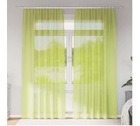 vidaXL Rideaux en voile à œillets 2 pcs vert pomme 4102164
