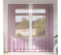 vidaXL Rideaux en voile à œillets (2 pcs) violets 4102203