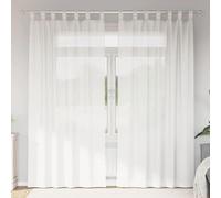 Vidaxl Rideaux En Voile Avec Boucles 2 Pcs Blanc 140x225 Cm
