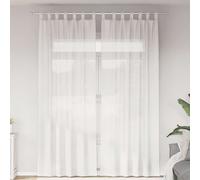 Vidaxl Rideaux En Voile Avec Boucles 2 Pcs Blanc 140x260 Cm