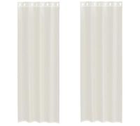 Vidaxl Rideaux En Voile Avec ?illets 2 Pcs Crème 140x300 Cm