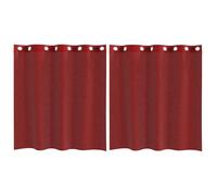 Rideaux en voile avec œillets 2 pcs vert pomme 140x300 cm vidaXL