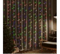 vidaXL Rideaux Lumineux à LED Décoration de Noël Ornement de Noël Mariage Salon Salle de Séjour Maison 3x3 m 300 LED 328932