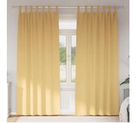 Vidaxl Rideaux Avec Des Rideaux 2 Pcs Beige Polyester