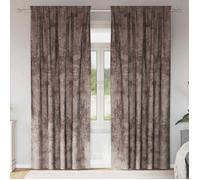 vidaXL Rideaux 2 pièces en velours Cappuccino 245 x 140 cm occultants