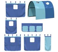 Rideaux pour Lit Mezzanine - VIDAXL - Tunnel Inclus - 100% Polyester - 3 Poches de Rangement