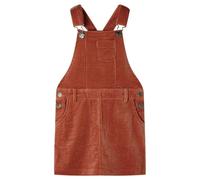 vidaXL Robe Salopette pour Enfants Velours côtelé Cognac 116
