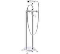 Robinet de baignoire sur pied Acier inoxydable 99,5 cm Argenté