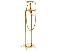 vidaXL Robinet de baignoire sur pied Acier inoxydable 99,5 cm Doré