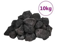 vidaXL Roches Volcaniques, Pierres de Lave sous-Marine, Roches de Lave d'Aquarium, Décorations d'Aquarium Jardin Exterieur, 10 kg Noir 3-5 cm