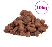 Vidaxl Roches Volcaniques 10 Kg Rouge 1-2 Cm