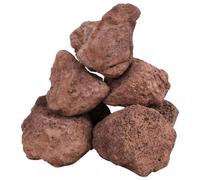 vidaXL Roches volcaniques (pierres de lave) - Décor aquarium et jardin - 10 kg Rouge 10-30 cm
