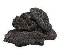 vidaXL Roches Volcaniques, Pierres de Lave sous-Marine, Roches de Lave d'Aquarium, Décorations d'Aquarium Jardin Exterieur, 25 kg Noir 10-30 cm