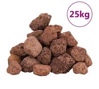 Vidaxl Roches Volcaniques 25 Kg Rouge 3-5 Cm