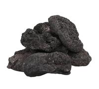 vidaXL Roches Volcaniques, Pierres de Lave sous-Marine, Roches de Lave d'Aquarium, Décorations d'Aquarium Jardin Exterieur, 25 kg Noir 10-30 cm