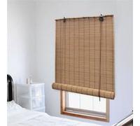 vidaXL Rolgordijn 80x220 cm bamboe bruin245813 Brun G