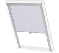 vidaXL Store occultant roulant PK06 – Enrouleur tamisant plissé blanc