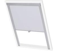 vidaXL Store Occultant Roulant Blanc SK06 Enrouleur Tamisant Plissé Rideau