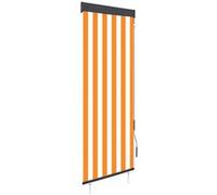 vidaXL Rolgordijn voor buiten 60x250 cm wit en oranje145945 Orange G