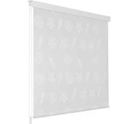 Store Roulant de Douche 100x240 cm Cercle Rideaux Douche Salle de Bain vidaXL